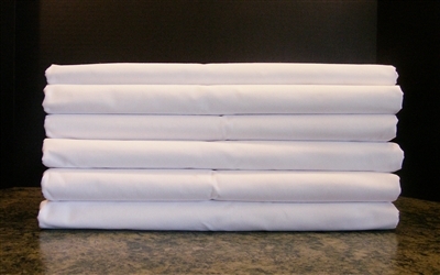 6 new full size fitted sheet size 54x75x12 t200 parcale hotel linen premium 