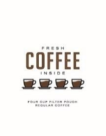 Fresh Coffee Inside Regular 4 Cup 