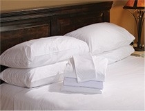 1 queen 90x110 t180 hilton hotel flat bed sheet premium ga towel brand cotton 