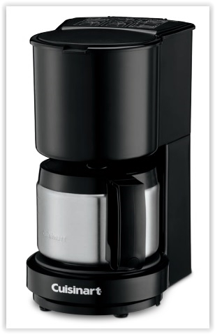 Cuisinart 4 Cup Classic Coffeemaker with Stainless Carafe, Black 